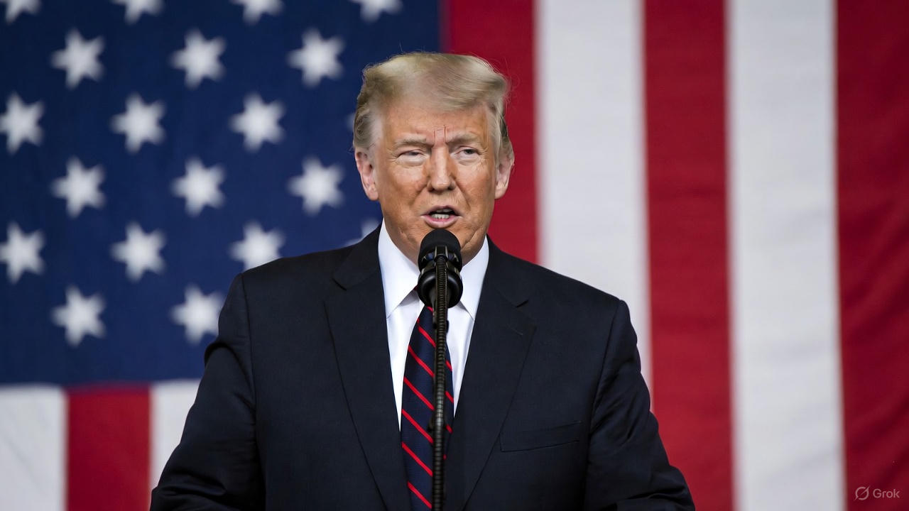 President Donald Trump speaking on immigration policy, permanent pause on third world migration, U.S. border security 2025